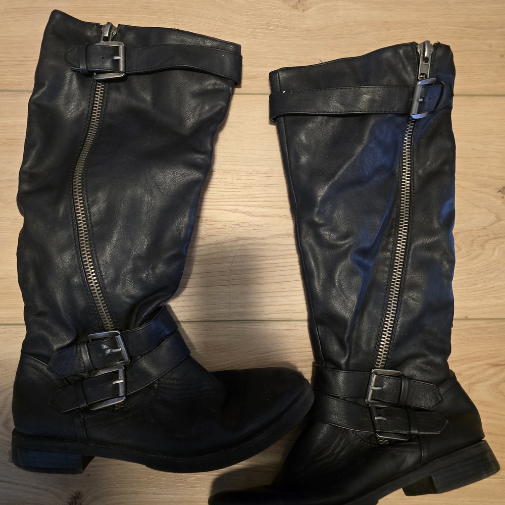 Maurices Black Knee-High Boots